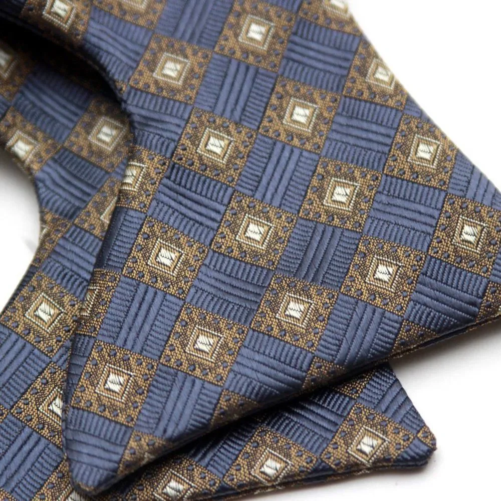 Mens self-tied Bow tie Big Butterfly‎ Ornament 100%Silk Bowtie S688